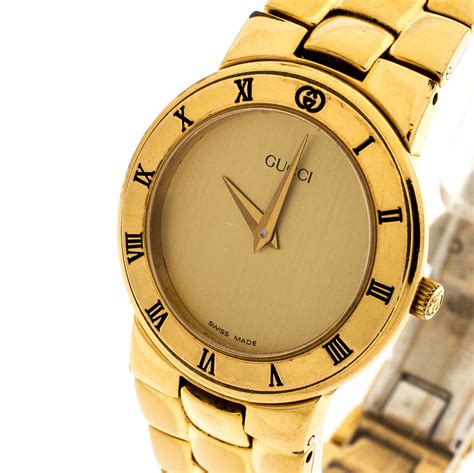 gold leather watch gucci womne|gucci watches original price.